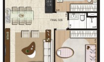 Time Jardim das Perdizes (Residencial) - 66m2 - 2 dorm - 1 suíte