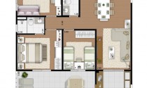 Voxy Ipiranga - 118m2 - 3 dorms (1/suite) - 2 vagas