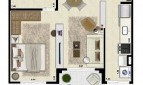 Host Paraíso - 84 m2 (duplex) - 2 suítes - 2 vagas