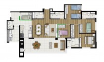 Somma Brooklin - 134m2  - 4dorms. - 2 vagas