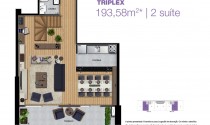 Vila Nova Luxury Home - Triplex - 193,58 m2 - 2 dorms - 2 suíte