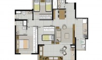 701 ArizonaI - dúplex 141m2 - 3dorms. 1suíte - 3vagas