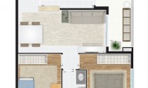 Portal Centro - 57m2 - 2dorms - 300m do metrô Brás