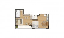 Home Boutique - 54m2 - 1dorm. - 1vaga