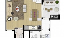 Host Paraíso - 55 m2 - 2 dorm (1 suíte) - 1 vaga