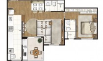 Class Varanda Mariana - Penthouse - 116m2 - 3 dorms (1/suíte) - 2 vagas