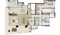 Design Campo Belo 210 m2 - 4 dorms - 4 suítes - 2 vagas