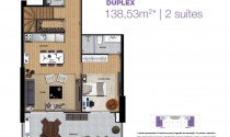 Vila Nova Luxury Home - Duplex - 138,53 m2 - 2 dorms - 2 suítes