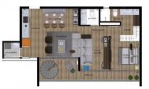 Huma Klabin - 44m2 - 1 dorm (1/suíte) - 1 vaga