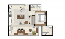 London SP Residence - Studio 2 dorm - 64 m2