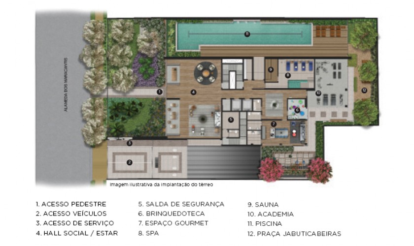 OCA Maracatins - Terraço - 171 m2 - 1 dorms - 1 suítes - 2 vagas