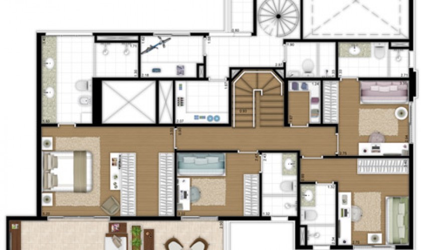 Quintessence Klabin  308m2 - 4dorms(4-suítes)