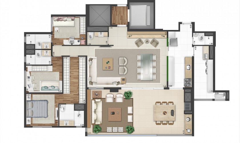 Martese Alto da Lapa - Duplex - 243m2 - 4 dorms - 4 suítes