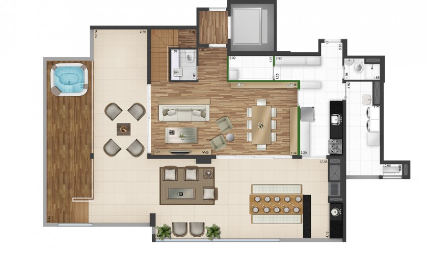 Martese Alto da Lapa - 140m2 - 4 dorms - 2 suítes