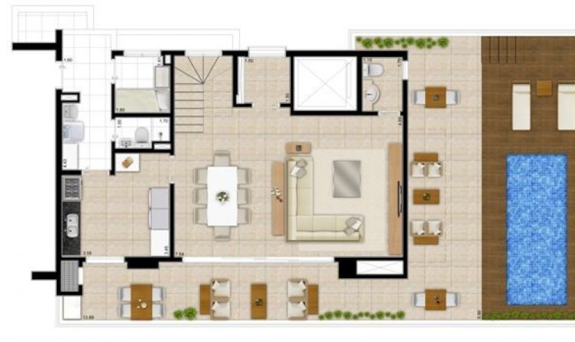 Sax Itaim - Duplex - 273m2 - 3 dorms - 3 suítes - 3 vagas