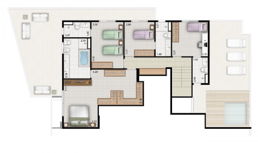 Design Campo Belo 321 m2 - 4 dorms - 4 suítes - 2 vagas