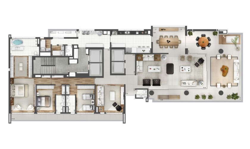 Design Art Jardins   - 407m2 - 6dorm. - 3suites - 5vagas