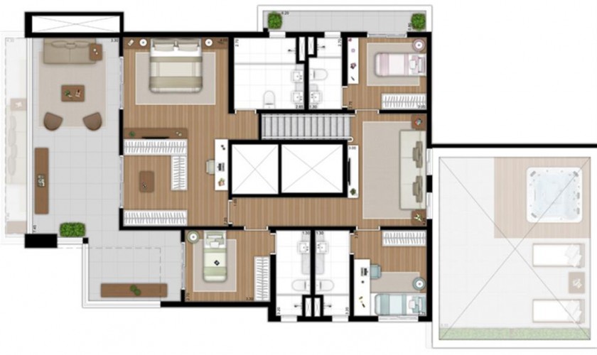 Tom 1102 Campo Belo - 271m2 - 4 dorm (3/suítes) - 4 ou 5 vagas