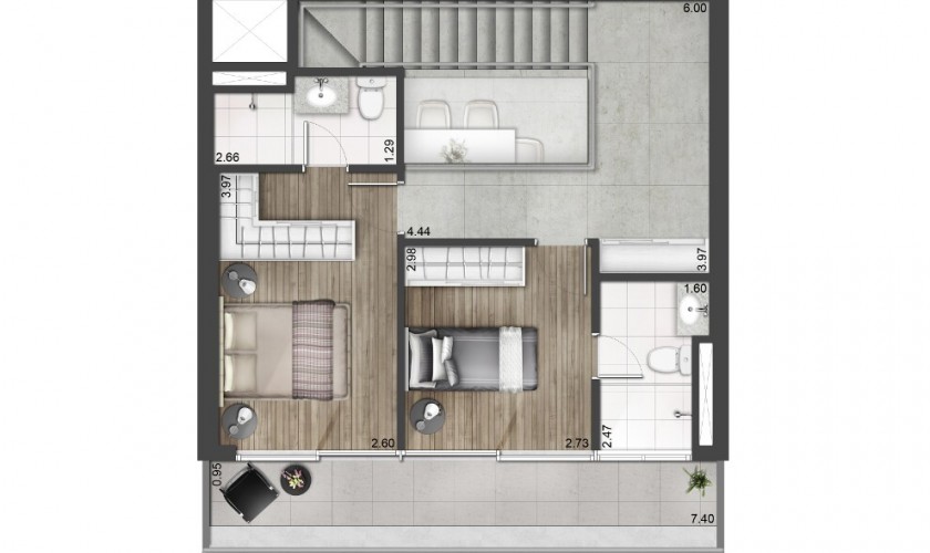 Urbanity Chácara Santo Antonio 54m2 - 1dorm.