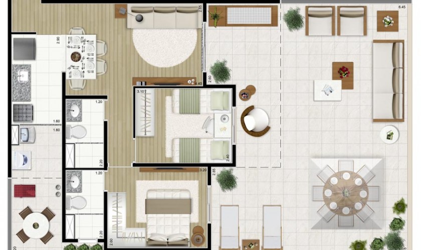 Privilège Parque Aclimação - 63,01 m2 - 2 dorms - 1 suítes - 1 vagas