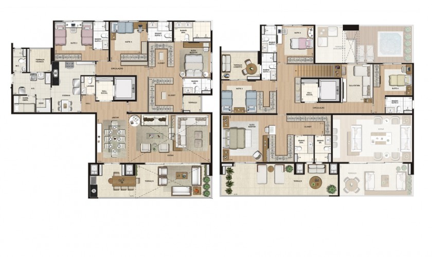 Delux Aclimação - Duplex - 388 m2 - 4 dorms - 4 suítes - 4 vagas