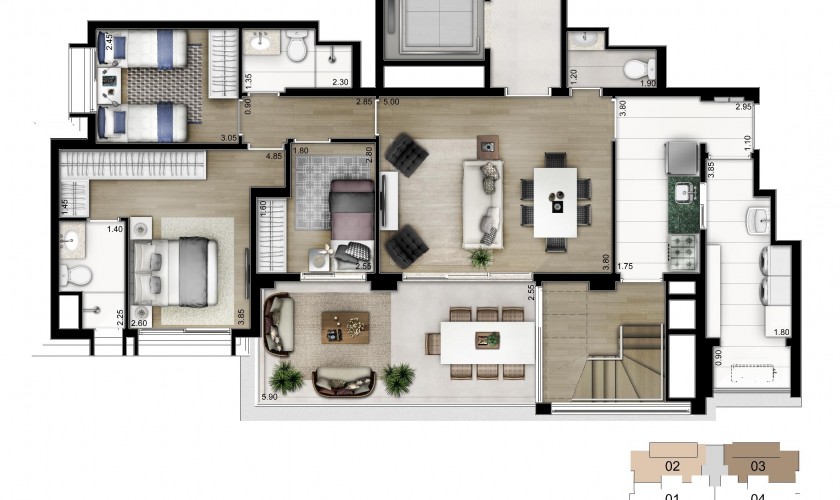 Legacy Vila Mariana - 113m2 - 3dorms. - 2suítes - 2vagas