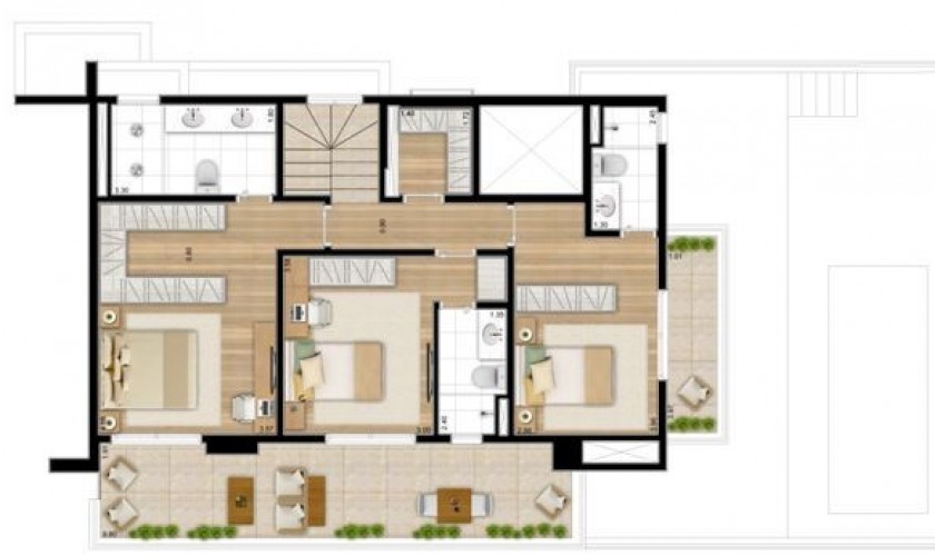 Sax Itaim - Duplex - 273m2 - 3 dorms - 3 suítes - 3 vagas