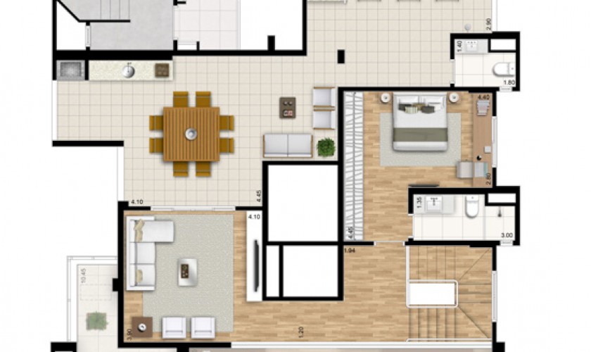 Essenza Moema - Duplex - 448m2 - 4dorms - 4 Suítes - 6 Vagas