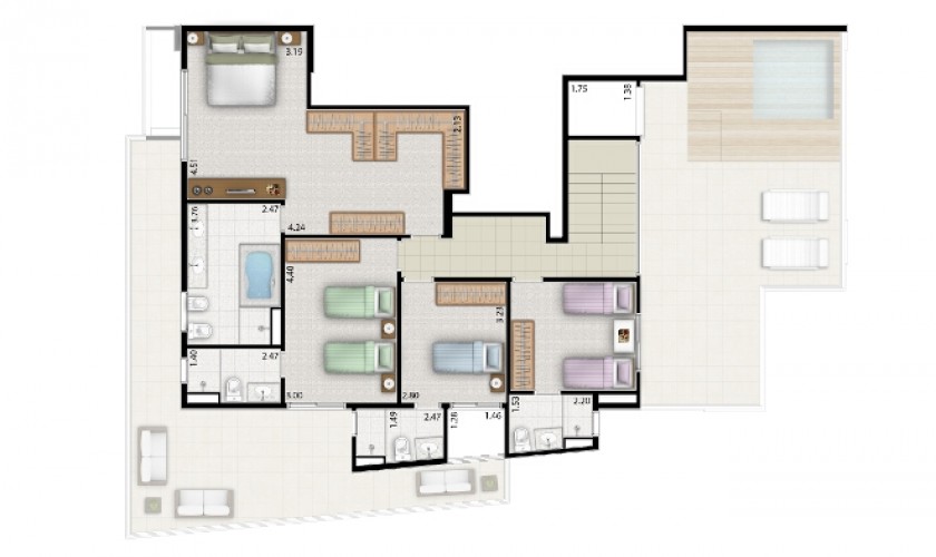 Design Campo Belo 321 m2 - 4 dorms - 4 suítes - 2 vagas