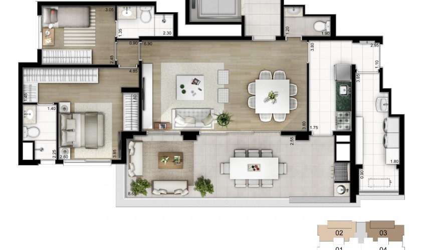 Legacy Vila Mariana - 113m2 - 3dorms. - 1suítes - 2vagas