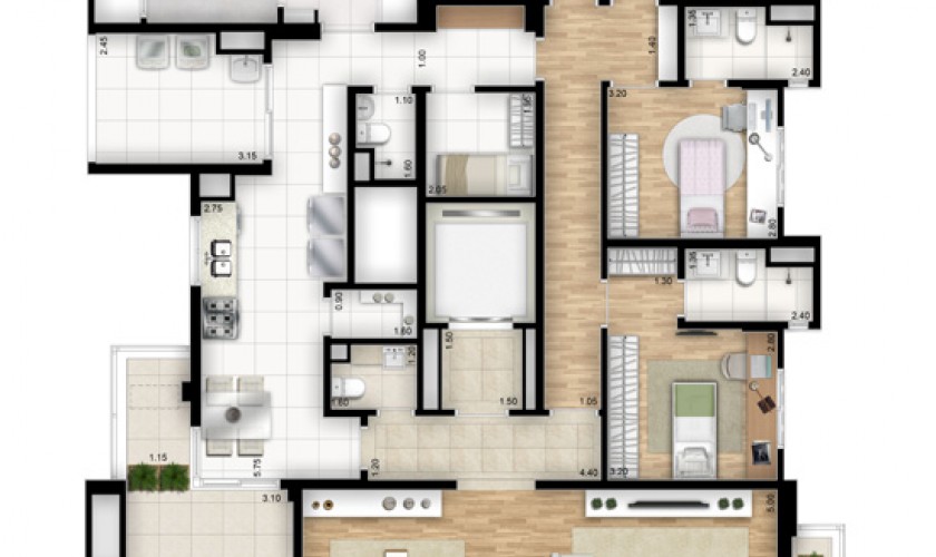 Essenza Moema - Duplex - 448m2 - 4dorms - 4 Suítes - 6 Vagas