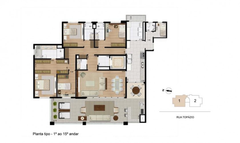 Référence by Helbor - 208m2 - 4 dorms - 2 suítes - 3 vagas